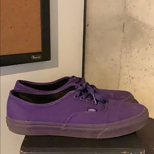 Mono Purple Vans Authentic